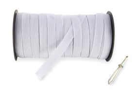 Cordão elástico MJMP 1/2 40m Cabo elástico branqueado branco