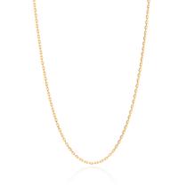 Cordão Elo Cadeado Banhado a Ouro Med. 70 Cm Rommanel 532595