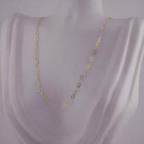 Cordão Elos De Coração Ouro 18k 750 Feminino 40 Cm. Love Ama Amarelo