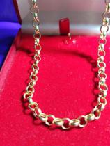 Cordão Elos Português 5 Mm Ouro 18 K /50 Cm 12 Gr - Gaveta