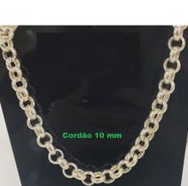 Cordão Elos Português 55 Gramas Prata 950 de Lei 10 mm