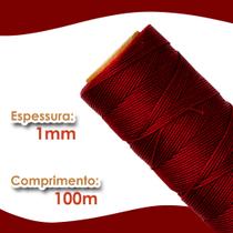 Cordão Encerado 1mm - Fio Cordone Bordo - 100 Metros - Nybc