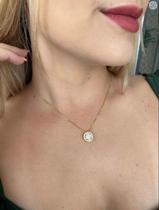 Cordão Erica Feminino + Pingente Banhado A Ouro 18k Luxo Cordão Erica Feminino + Pingente Banhado A Ouro 18k Luxo