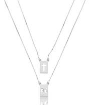 Cordão Escapulário Prata 925 Legítima Unissex Luxo 60cm Cordão Escapulário Prata 925 Legítima Unissex Luxo 60cm