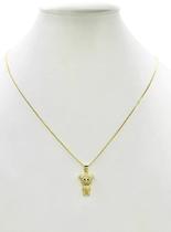 Cordão Feminino 1mm Ursinho - Banhado a Ouro 18k Cordão Feminino 1mm Ursinho - Banhado a Ouro 18k