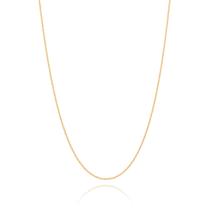 Cordão Feminino 531639 Banhado a Ouro 18k Fio Cadeado