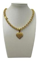 Cordão Feminino 8Mm + Pingente Banhado A Ouro 18K Português Cordão Feminino 8Mm + Pingente Banhado A Ouro 18K Português