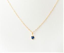Cordão Feminino Bailarina Ouro 18 K 750 40cm Pingente Coração Azul