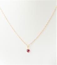 Cordão Feminino Bailarina Ouro 18 K 750 45cm Pingente Coração Rosa Escuro - Infinitty Jóias Cordão Feminino Bailarina Ouro 18 K 750 45cm Pingente Coração Rosa Escuro - Infinitty Jóias