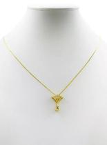 Cordão Feminino Buquê Ouro 18k - Dourado 50cm