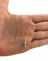 Cordão Feminino com Pingente Nossa Senhora - Banhado Ouro 18k