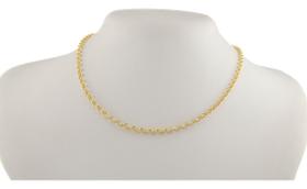 Cordão Feminino De Ouro 18k Elos Portugueses 4.0 40 Cm Colar
