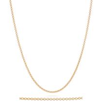 Cordão Feminino Elo Português Original Rommanel Banhado A Ouro 18k Lindo Elegante