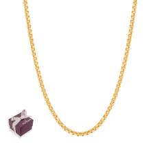 Cordão Feminino Fio Veneziana Banhado A Ouro 18k Rommanel Original Tamanho 50cm