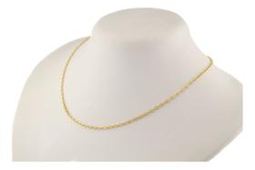 Cordão Feminino Maciço Ouro 18k Corrente Cadeado 2.4 45 Cm Amarelo Cordão Feminino Maciço Ouro 18k Corrente Cadeado 2.4 45 Cm Amarelo