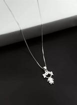 Cordão Feminino Menina Cravejado - 100% Prata 950 Cordão Feminino Menina Cravejado - 100% Prata 950
