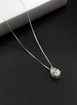 Cordão Feminino Ponto de Luz Gota - 100% Prata 950 Cordão Feminino Ponto de Luz Gota - 100% Prata 950