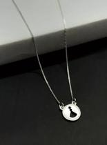 Cordão Feminino Prata 950 Vado Cruz - 50cm - TOJOIA18K