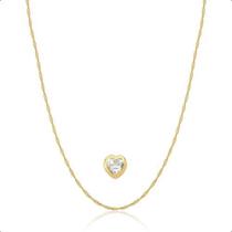 Cordão Feminino Singapura 40cm Com Ponto de Luz