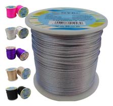 Cordão Fio Cetim Seda Rabo Rato Rolo 100 Metros 1 Mm Ata Pra