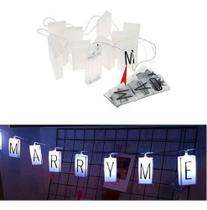 Cordão Fio Letreiro Luminária Mini Varal Led 60 Letras Luz Cordão Fio Letreiro Luminária Mini Varal Led 60 Letras Luz