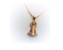 Cordão Folheado Com Pingente Nossa Senhora Zircônia ul Cordão Folheado Com Pingente Nossa Senhora Zircônia ul