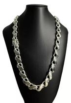 Cordão Friso S Fecho Nossa Senhora 16Mm Banhado A Prata 925