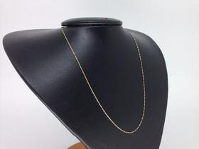 Cordão Gargantilha Corrente Singapura 45cm Ouro 18k + Lindo