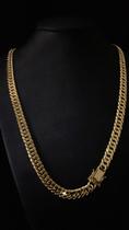 Cordão grumet 10mm - banhado a ouro 18k