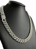 Cordão grumet 13mm cravejado banhado