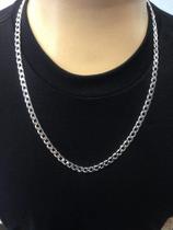 Cordão Grumet Em Prata 925 6,5 Mm Corrente Masculina 60 Cm