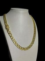 Cordão grumet feminino 10mm fecho mão orando banhado a ouro Cordão grumet feminino 10mm fecho mão orando banhado a ouro