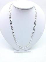 Cordao Grumet Longa Em Prata 925 Corrente 6,5m 60 Cm