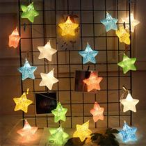 Cordão Iluminado Estrelas Luz Colorida 10 Leds Natal Decoração Cordão Iluminado Estrelas Luz Colorida 10 Leds Natal Decoração