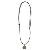 Cordão Infantil Medalha das Duas Cruzes Niquel