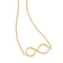 Cordão Infinito Rommanel Banhado A Ouro 18k Melhor Presente Feminino Lindo Cordão Infinito Rommanel Banhado A Ouro 18k Melhor Presente Feminino Lindo