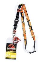 Cordão Jurassic Park Park Ranger com porta-identidade Bioworld