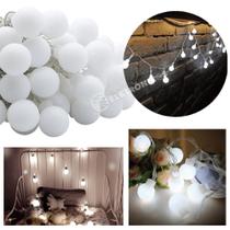 Cordão Lâmpadas De 20 LED 5cm Branco Frio 110v Alto Brilho P/ Aniversário Natal decoração casa - 605