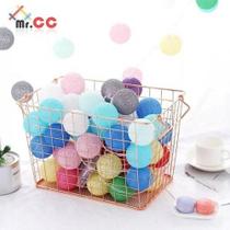 Cordão Led Cotton Luminária 10 Bola Decoração Festa Colorido Cordão Led Cotton Luminária 10 Bola Decoração Festa Colorido