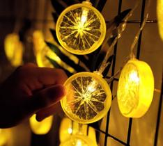 Cordão Luminária Varal de Luz de Limão 10 Leds USBPIlhas Festas e eventos - LUZ DE NATAL