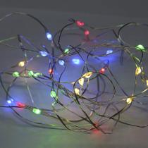 Cordão Luminoso Fio Fada Arame Estático LED Pilha - Taschibra Cordão Luminoso Fio Fada Arame Estático LED Pilha - Taschibra