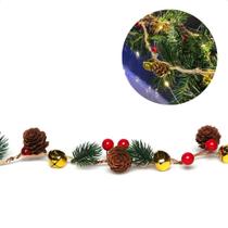 Cordão Luminoso Natalino 1 Metro Led 10 Mini Pinhas Taschibra Cordão Luminoso Natalino 1 Metro Led 10 Mini Pinhas Taschibra