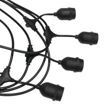 Cordão Luminoso Taschibra Cipro 5 Mt 8XE27 IP65 Emborrachado Bivolt Cordão Luminoso Taschibra Cipro 5 Mt 8XE27 IP65 Emborrachado Bivolt