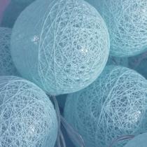 Cordão Luz Luminária De Bolinhas Azul Led 10 Bolas 2m 2024