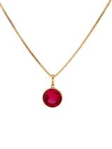 Cordão Malha Veneziana, Com Pingente Ponto de Luz, Em Ouro 18K Cordão Malha Veneziana, Com Pingente Ponto de Luz, Em Ouro 18K