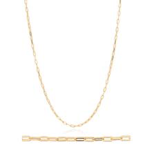 Cordão Masculino Banhado A Ouro 18k Elos Cadeado Rommanel Presente Masculino 532532