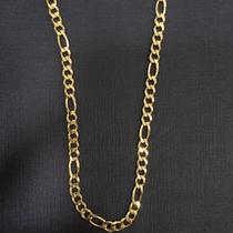 Cordão Masculino Banhado a Ouro Elo Fígaro Cordão Masculino Banhado a Ouro Elo Fígaro