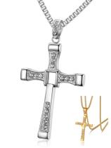 Cordão Masculino Corrente Cruz Dom Toretto Velozes & Cordão Masculino Corrente Cruz Dom Toretto Velozes &