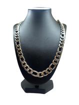 Cordão Masculino Corrente Prata 3 Por 1 Grossa 70 cm Cordão Masculino Corrente Prata 3 Por 1 Grossa 70 cm