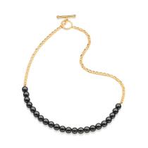 Cordão masculino folheado a ouro CINZA 532453 Rommanel